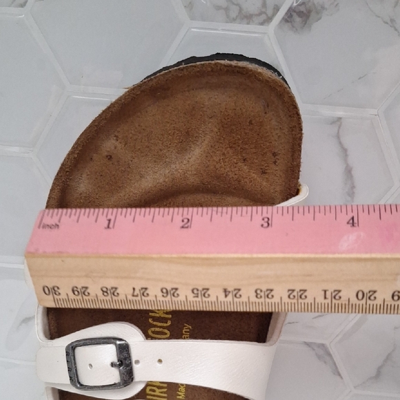 Birkenstock White Triple Strap Sandals - Picture 15 of 16